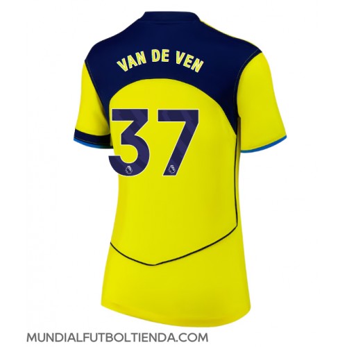 Camiseta Tottenham Hotspur Micky van de Ven #37 Tercera Equipación Replica 2025-26 para mujer mangas cortas